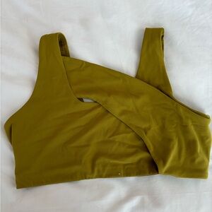 Chartreuse LuLulemom Sports Bra-Size 8